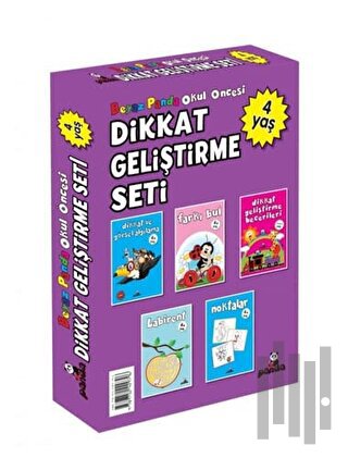 Okul Öncesi 4 Yaş Dikkat Geliştirme Seti (5 Kitap)