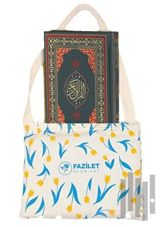 Özel Bez Çantalı Orta Boy Kuran-ı Kerim (Ciltli)