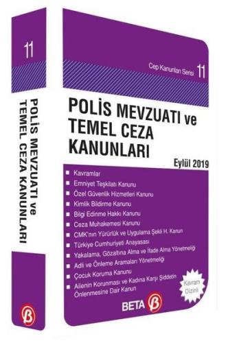 Polis Mevzuatı ve Temel Ceza Kanunları-Eylül 2019