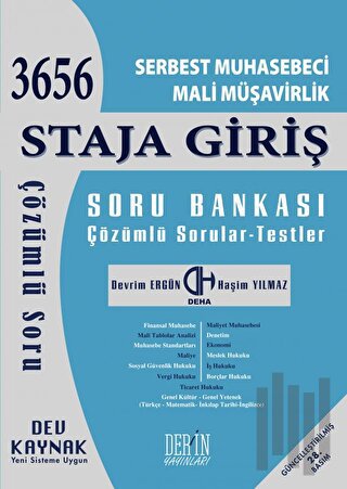 SMMM Staja Giriş Soru Bankası