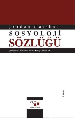 Sosyoloji Sözlüğü (Ciltli)
