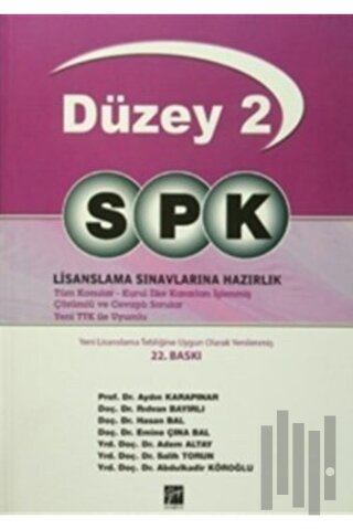 SPK Temel Düzey 2 Lisanslama Sınavlarına Hazırlık