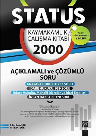 Status Kaymakamlık Çalışma Kitabı