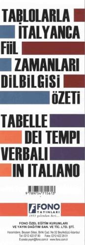 Tablolarla İtalyanca Fiil Zamanları Dilbilgisi Özeti