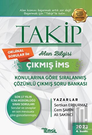 Takip Çıkmış İcra Müdürlüğü Sınavı Konularına Göre Sıralanmış Çözümlü Çıkmış Soru Bankası