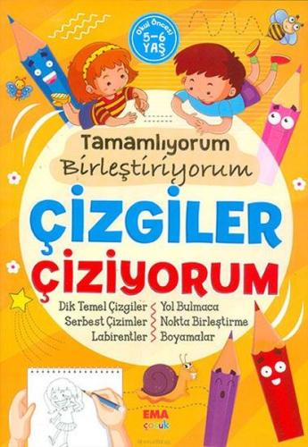 Tamamlıyorum Birleştiriyorum Çizgiler Çiziyorum | Kitap Ambarı