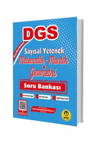 Tasarı Yayınları 2025 DGS Sayısal Yetenek Matematik Mantık Geometri Soru Bankası