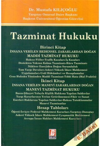 Tazminat Hukuku - 6098 Sayılı Türk Borçlar Kanunu'na Uyarlı (Ciltli)