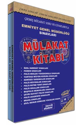 Tercih Akademi Emniyet Genel Müdürlüğü Sınavları Sonrası Mülakat Kitabı CD'li