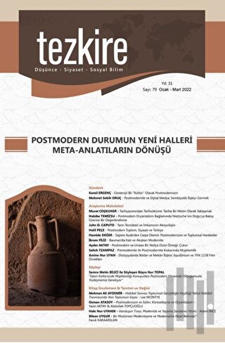 Tezkire Dergisi 79. Sayı Ocak - Mart 2022 | Kitap Ambarı