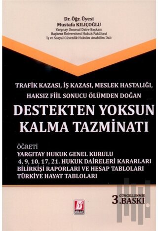 Trafik Kazası, İş Kazası, Meslek Hastalığı, Haksız Fiil Sonucu Ölümden Doğan Destekten Yoksun Kalma Tazminatı
