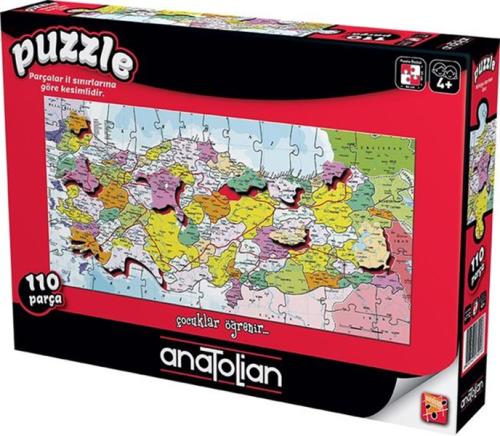 Türkiye Haritası İller (Puzzle 110) 7401 | Kitap Ambarı