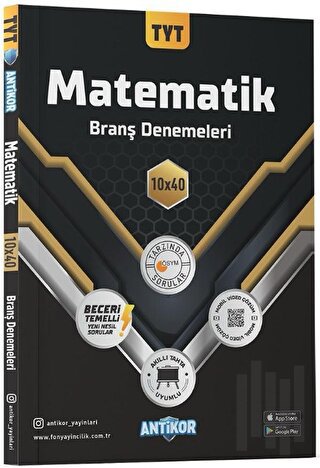TYT Matematik 10x40 Branş Denemeleri