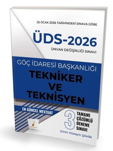 ÜDS - 2026 Ünvan Değişikliği Sınavı Göç İdaresi Başkanlığı Tekniker ve Teknisyen Tamamı Çözümlü 3 Deneme Sınavı