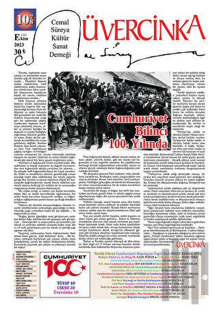 Üvercinka Dergisi: 107 - 108 - Eylül Ekim 2023