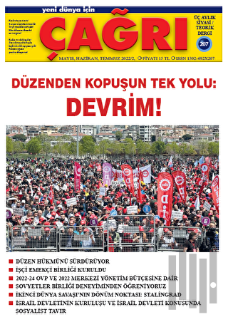 Yeni Dünya İçin Çağrı Dergisi Sayı: 207 Mayıs-Haziran-Temmuz 2022